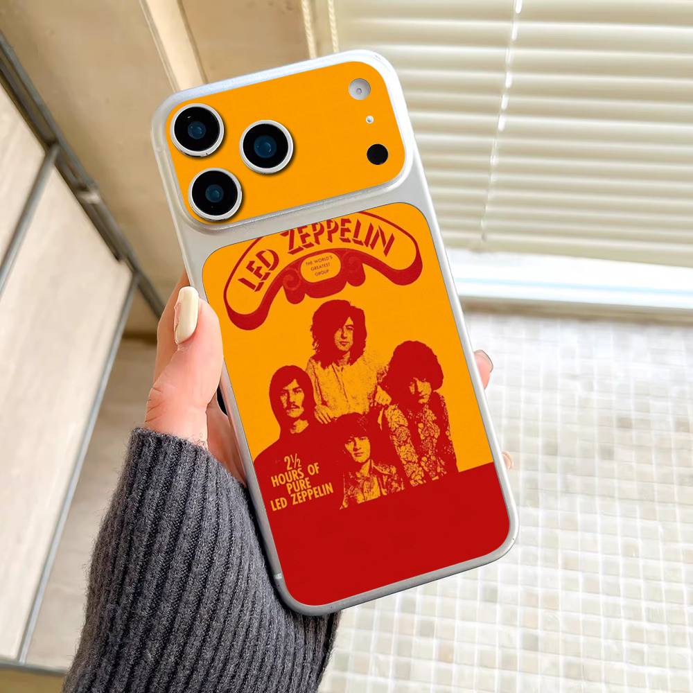 Rock Band L-Led Zeppelin Wrap Sticker For IPhone17 Pro/17pro Max Phone Decal Skin Rear Protector Case Film Full Cover
