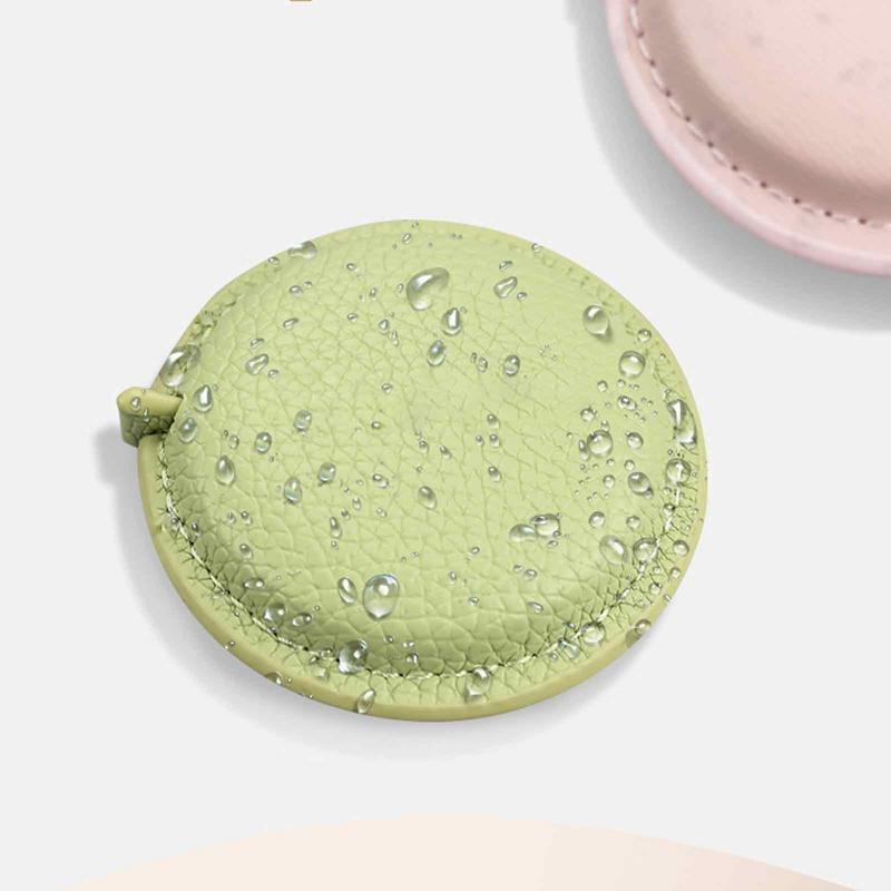 1,5 m/60 Zoll Einziehbares Weiches Maßband Lederetui Tasche Doppelte Skala Flexibles Messlineal für Stoff Körper Taille