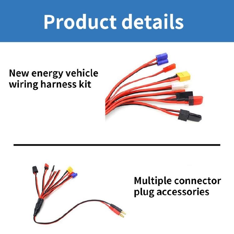 1 to 8 Charging Cable Plug Line for Battery EC5 EC3 XT60 Plug Multiple Charging Convert For b6