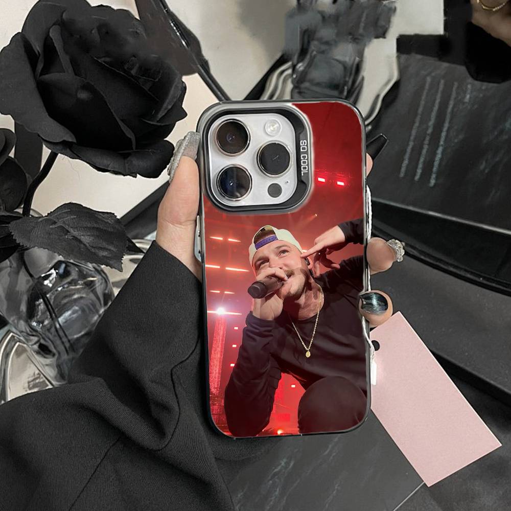 

Morgan Wallen Phone Case For iPhone17, 16,15,14,13,12 Pro Max Black Candy Matte Shockproof Cover iPhone12PRO