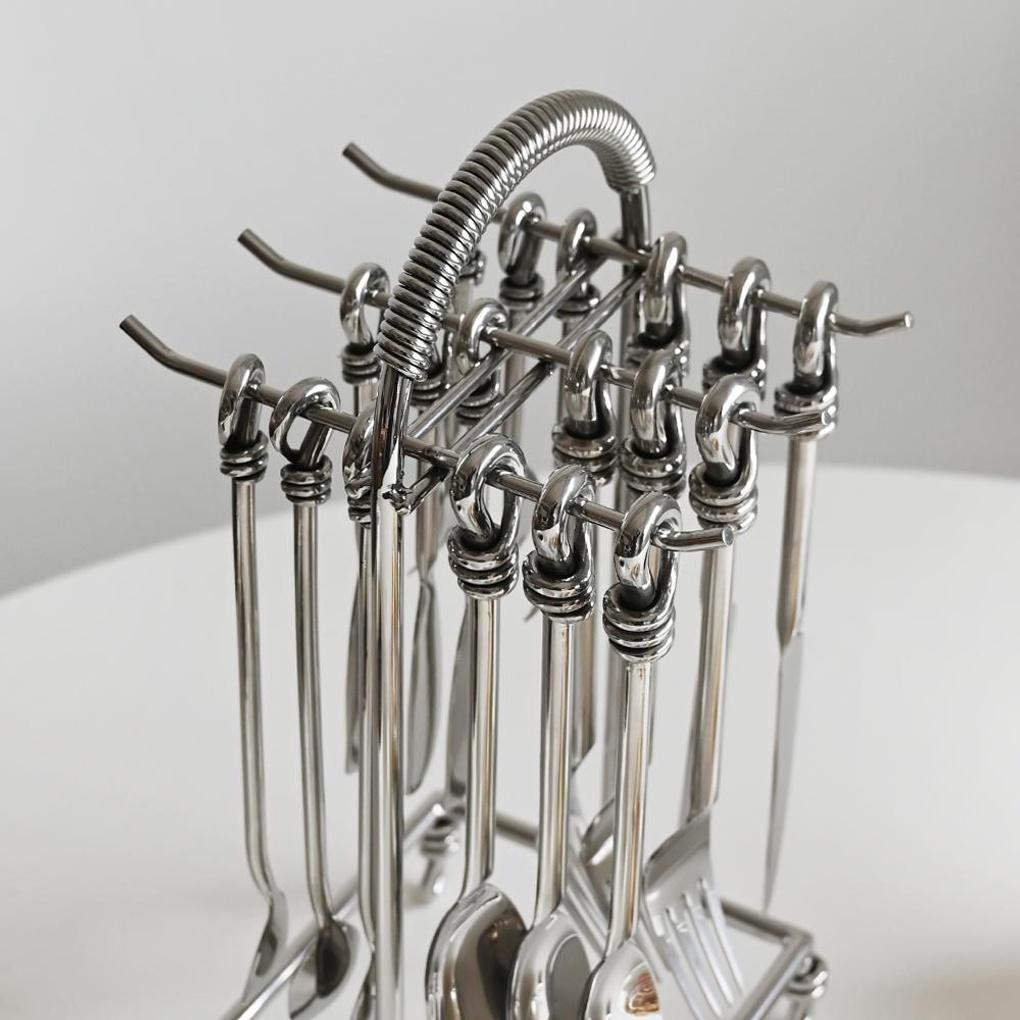 Stainless Steel Knot Head Knot Cutlery Organizer Storage Stand Spoon Holder