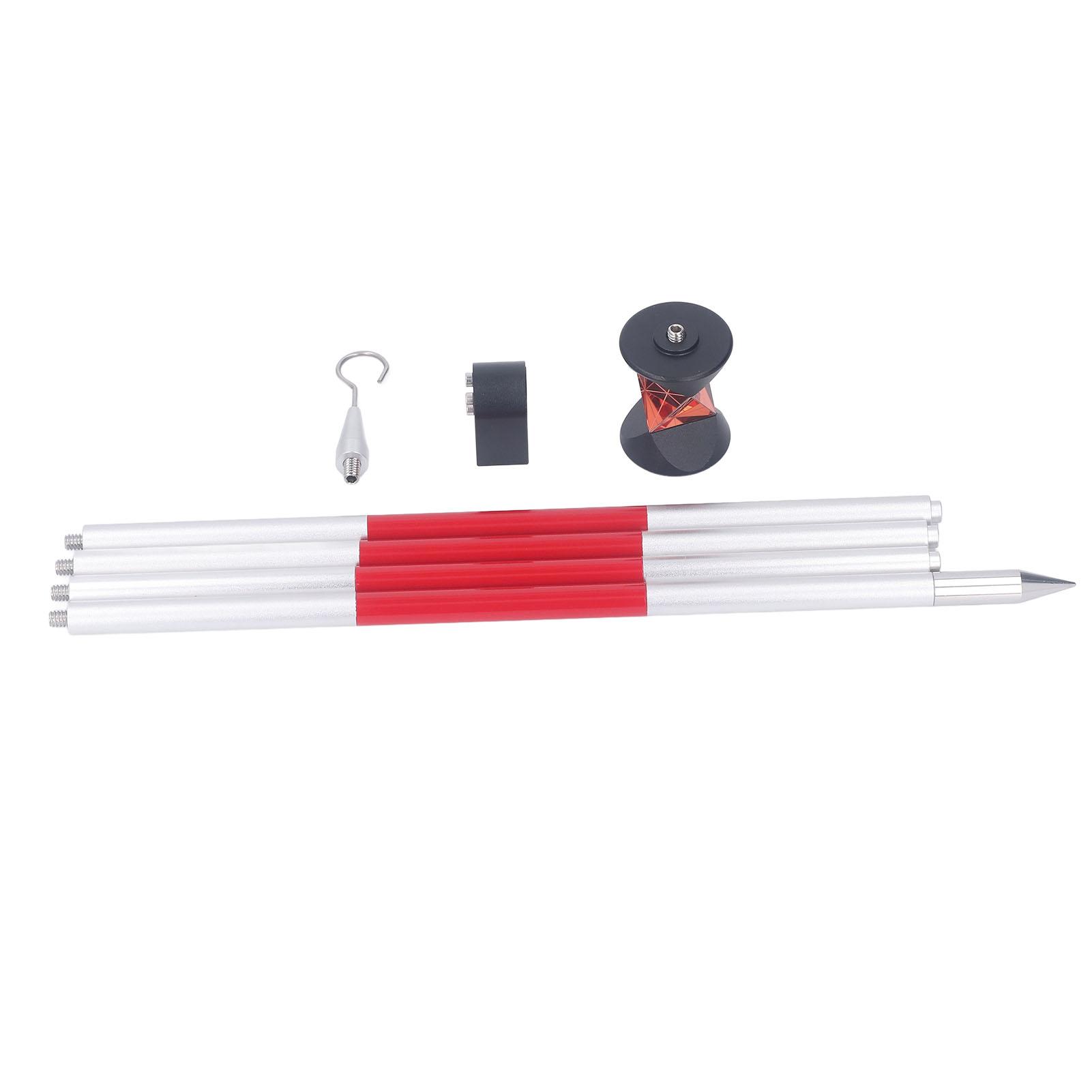 360 Graden Prisma +23,1 mm Constante 25,4 mm Effectieve Diameter Total Station Mini Prisma Reflector met 4 Palen voor Topcon