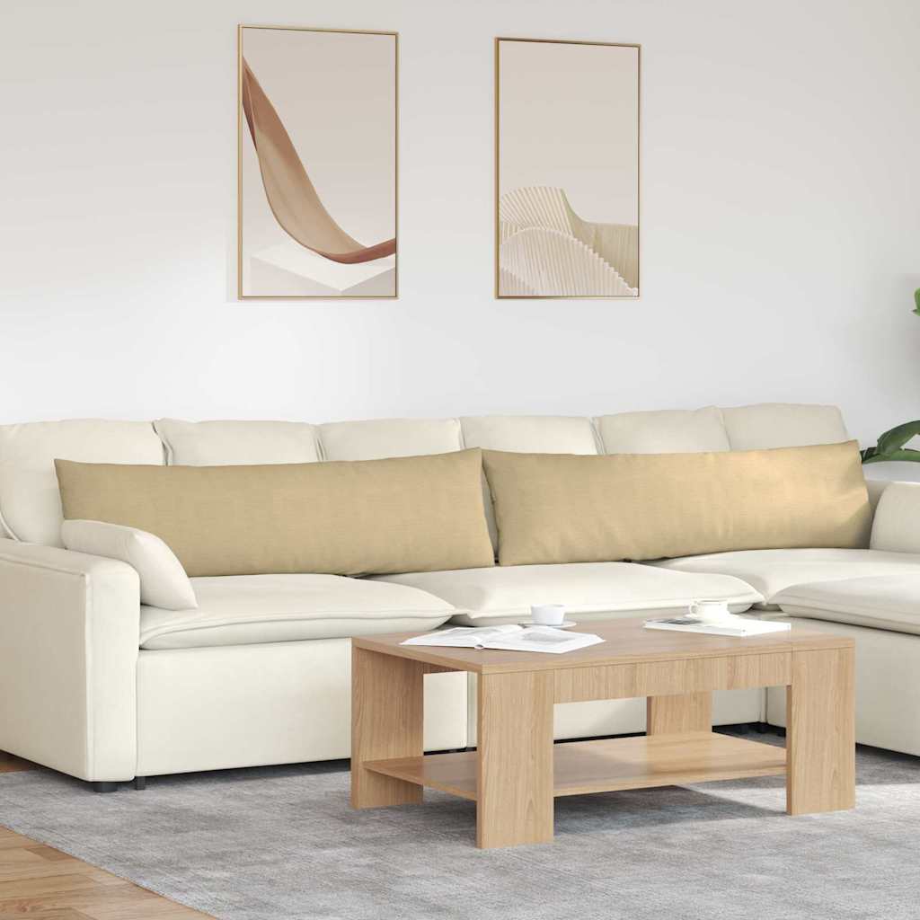 Sofa Cushions 2 Pieces Gray Green 145 X 40 Cm Cord Fabric