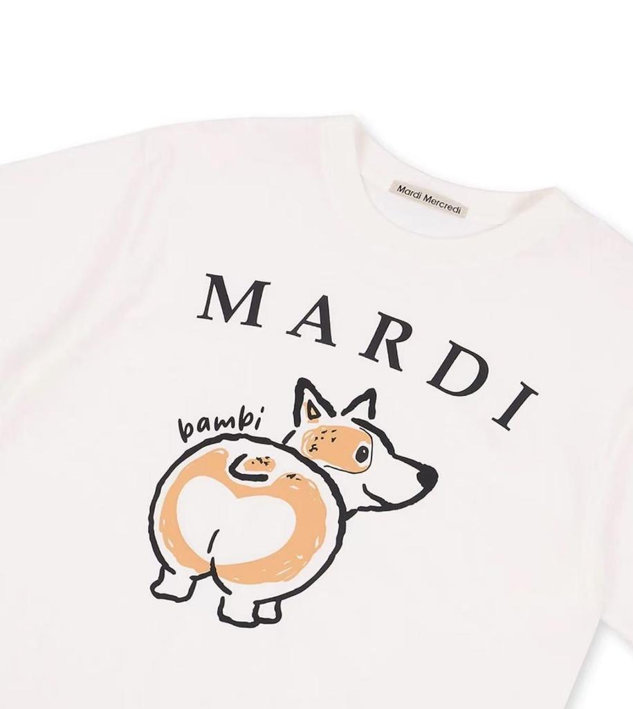 Korean Christmas Limited Edition Corgi Puppy Loose Casual Round Neck Top