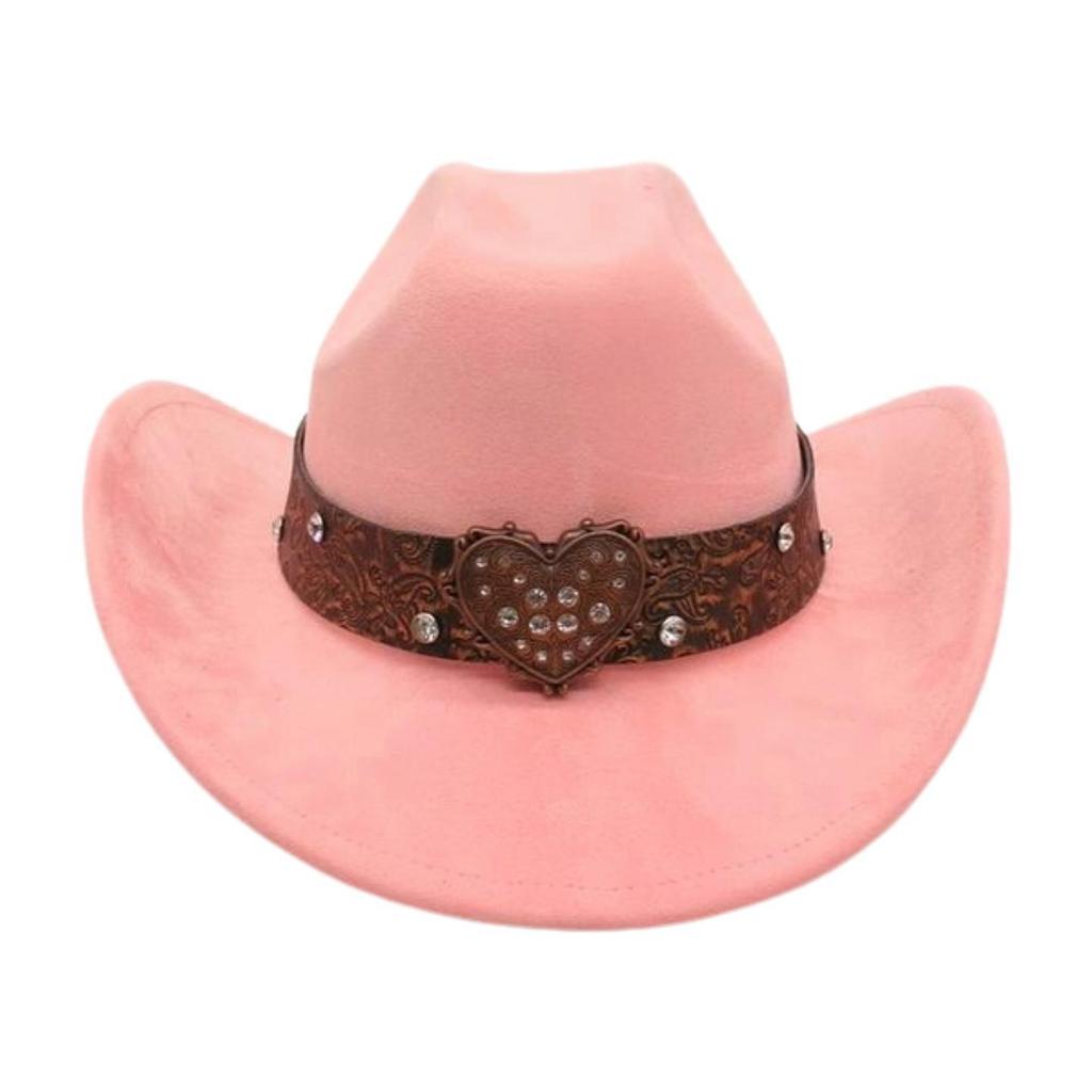 Premium Sense One-Word Top Suede Top Hat Jazz Hat New Love Diamond-Encrusted Western Cowboy Hat