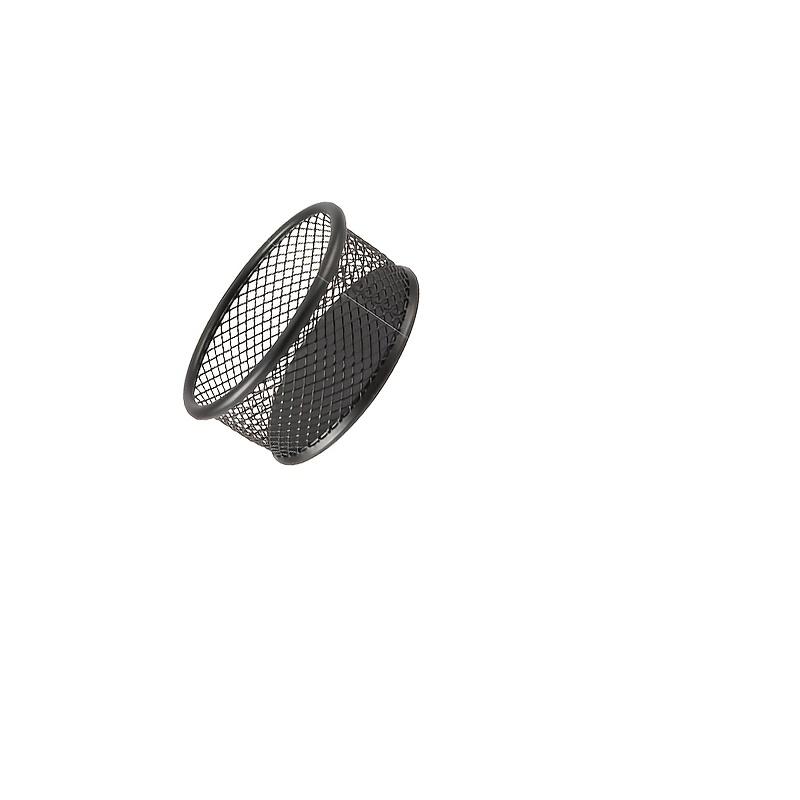 4Pcs Storage Box, Wrought Iron Hollow Mesh, Round Storage Bucket, Pen Holder, Paper Clip, Pin, Nail Storage Box.