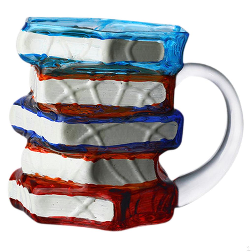 Books Stack Coffee Cup Accessories Colorful Reading Bookish Items Supplies for Book Lovers Writer