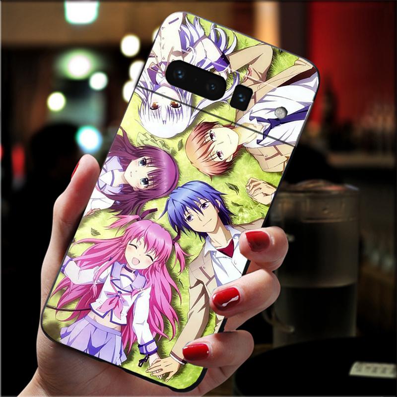 

For Google Pixel 10 9 Pro XL Silicone Phone Soft Case For Google Pixel 9A 8A 7A 6A 5 Cover Shell Angel beats Yui Google Pixel 8