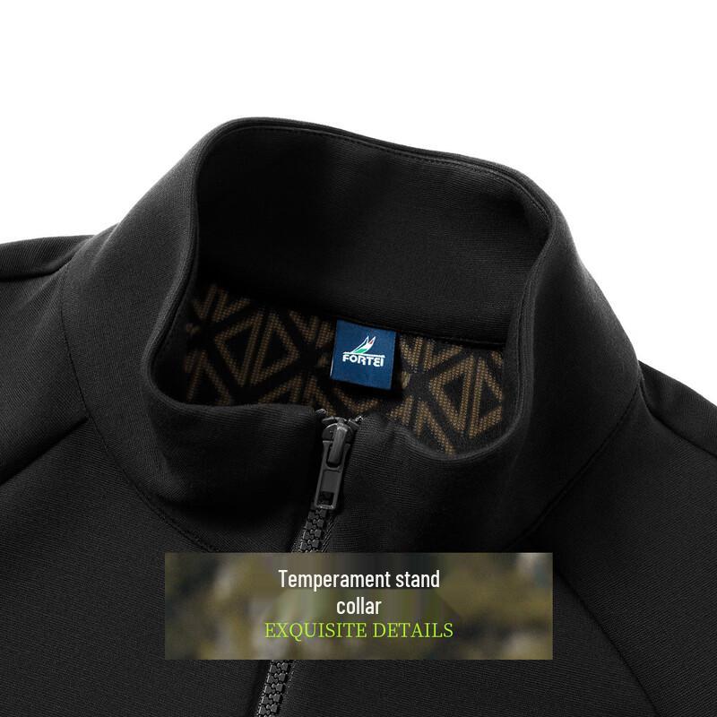 Futing Men's Outdoor Windproof Stand-Collar Cardigan Jacket