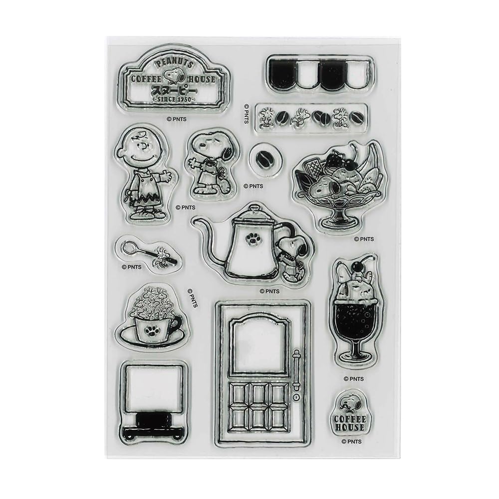 Face Snoopy Clear Stamp Coffee House Children's 2209-004