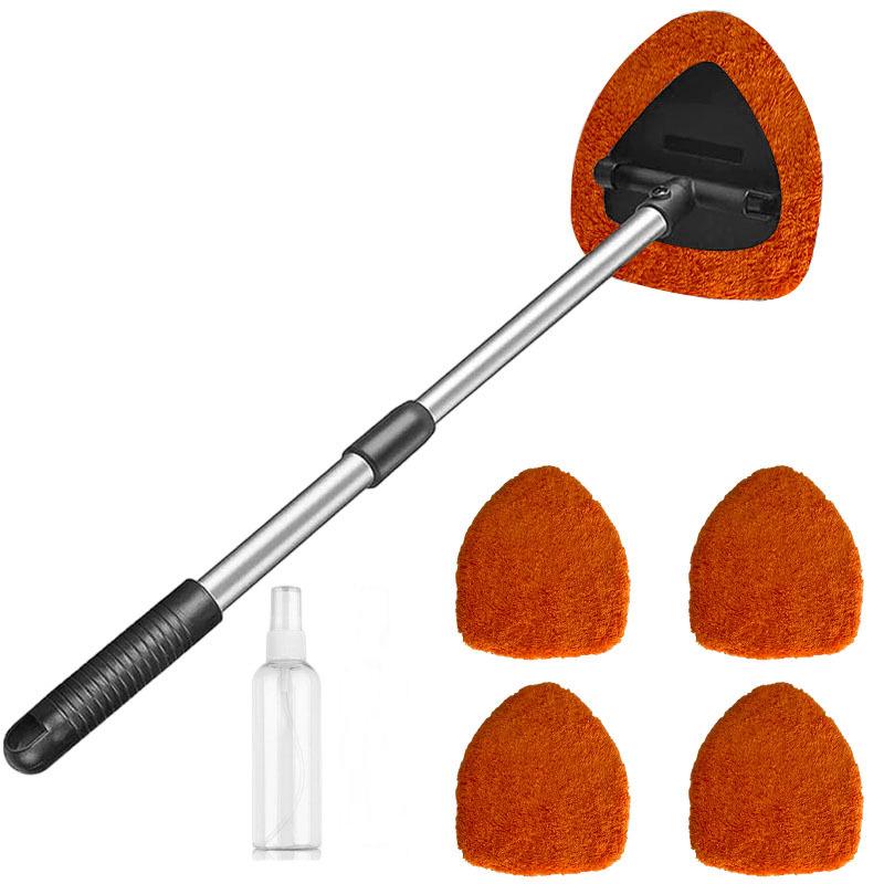 Telescopic Microfiber Car Window Cleaning & Defogging Brush Set