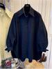 Women's Autumn Long Sleeve Loose Fit Pointed Collar Shirt Top