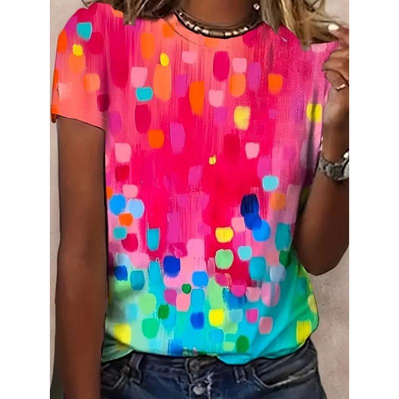 2 New Fashion Casual Versatile Women's Short-sleeved Shirts Can Come To the Picture