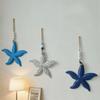 Romantic Nautical Decor Hanging Background Wall Decoration Wooden Starfish Pendants  Living Room