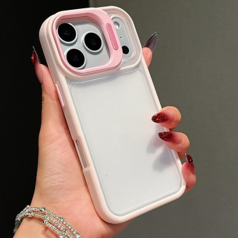 

HD Lens Bracket for iPhone 17 and Apple 16 Pro Max Case - Transparent, Large Hole Apple 12 Pro/12 розовый