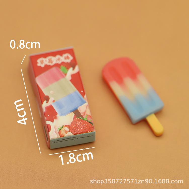 

Симуляція Міні Предмети Морозиво Ескімо Модель Лялькового Будиночка Прикраси Іграшки для Ігрового Будиночка Мініатюрні Закуски для Супермаркету