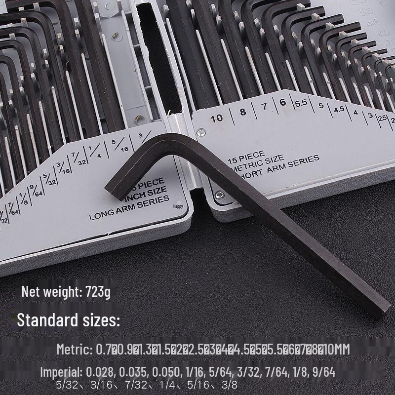 Hex Key Set: Multifunctional High Hardness Hexagonal Screwdriver and Wrench Tool