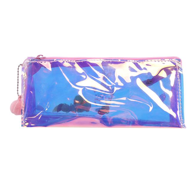 Laser Pencil Case Quicksand Reflective Pencilcase Transparent Penbox Stationery School Supplies