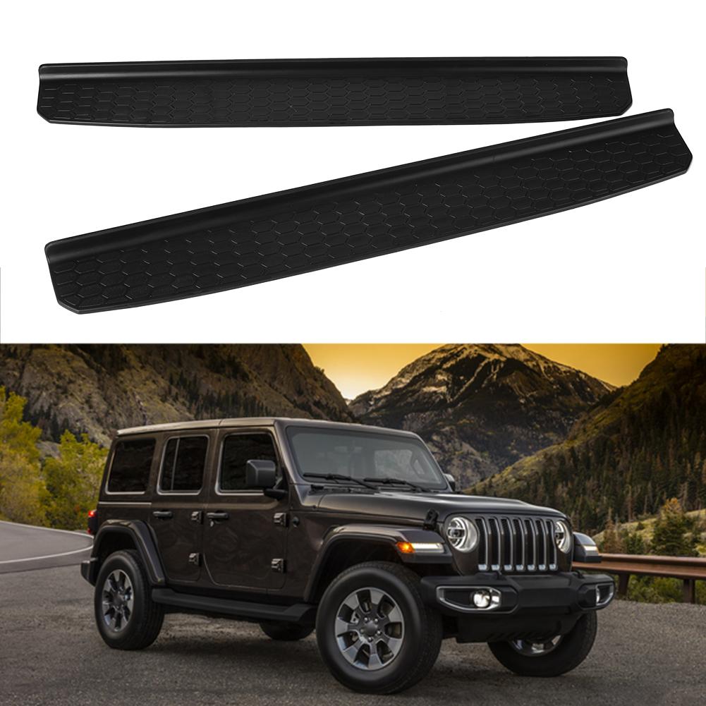 Schwarze Auto-Einstiegsleisten-Abdeckplatte Zubehör Passend für Jeep Wrangler JL 2018+ 2-Türer