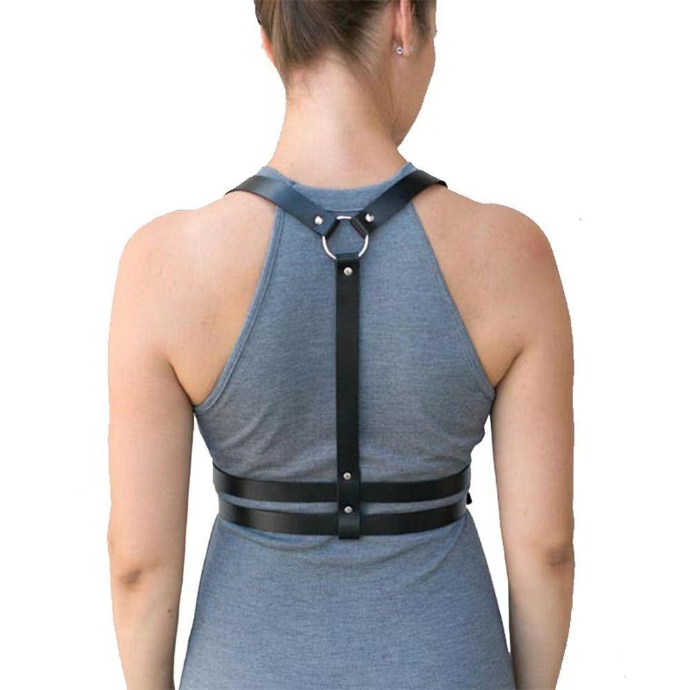 Punk Women's Waist Chain Y2K Style Chest Waist Harness Unisex Body Bondage Waist Strap Party