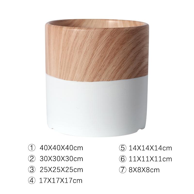 Home Gardening Small Planter Ceramic Flower Plant Pot белый