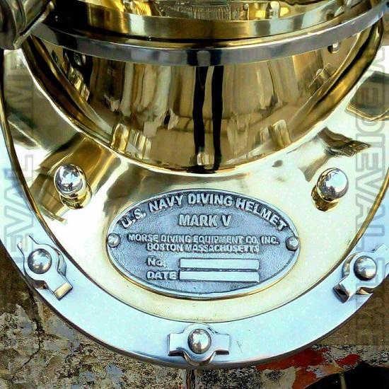 Diving Divers Helmet 18" Brass Vintage Style Deep Sea Mark V Nautical