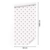 Heart Wallpaper White, Powder Pink and Coral 50x1000