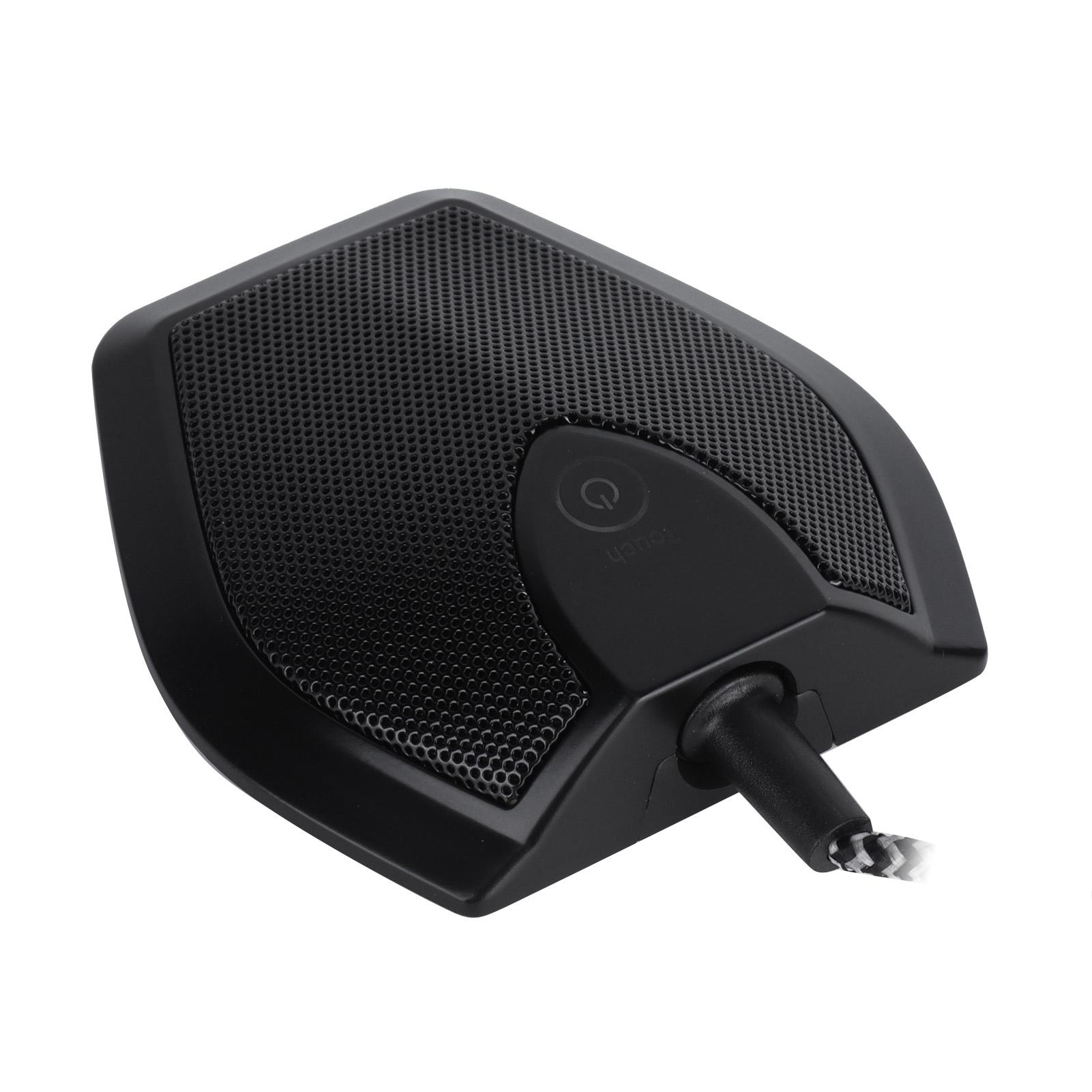 

Микрофон с сенсорной кнопкой, двухконденсаторный USB-приемник для записи видеоконференц-зала чёрный