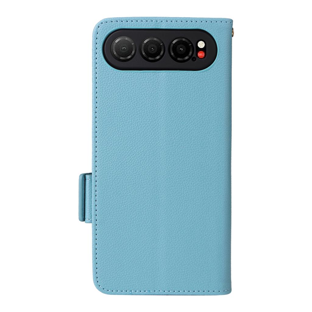 Pro ZTE nubia Air Case Peněženka s texturou liči Kožené pouzdro na telefon s řemínkem na zápěstí