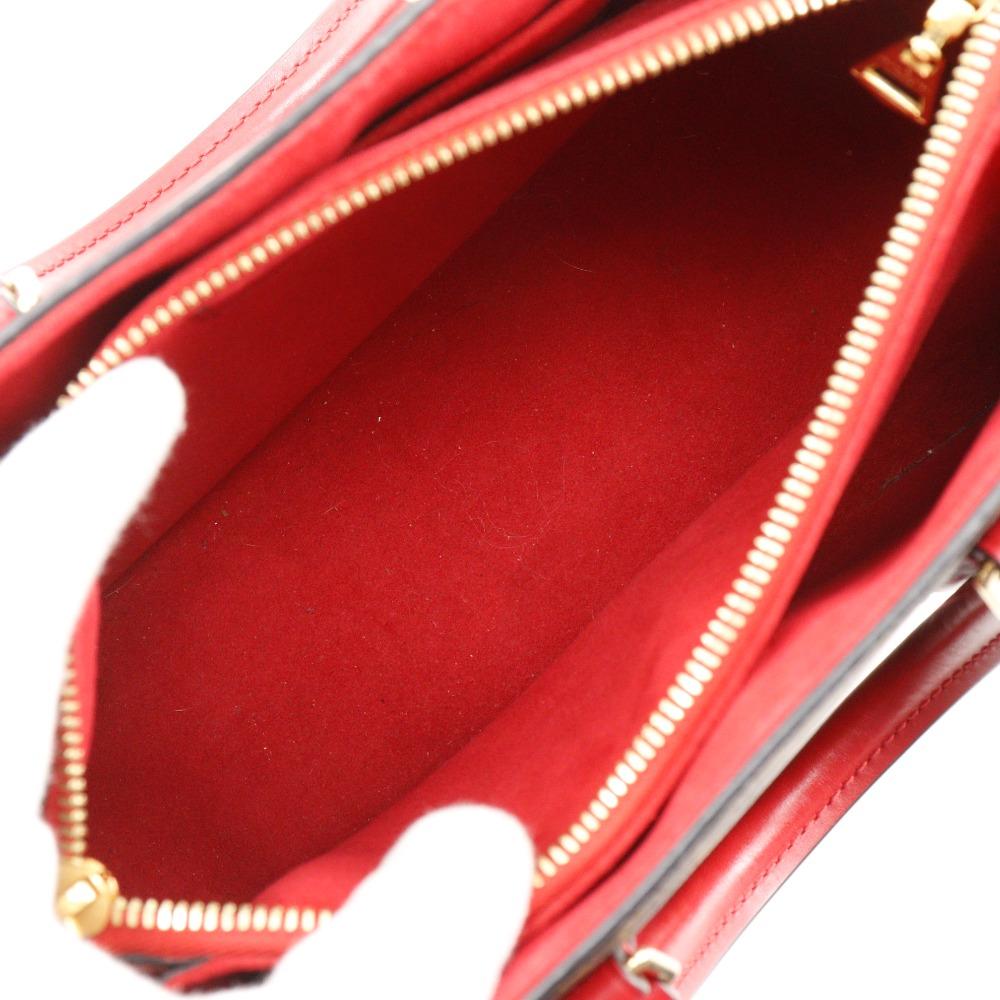 LOUIS VUITTON SoufflotNV BB Handbag M44818 Brown / red Monogram canvas Women Used