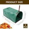 Yard Bags Foldable Stand-Up Container 2 Pieces 270L Portable Yard Garbage Bin For Clippings Branches Debris Landscaping Party