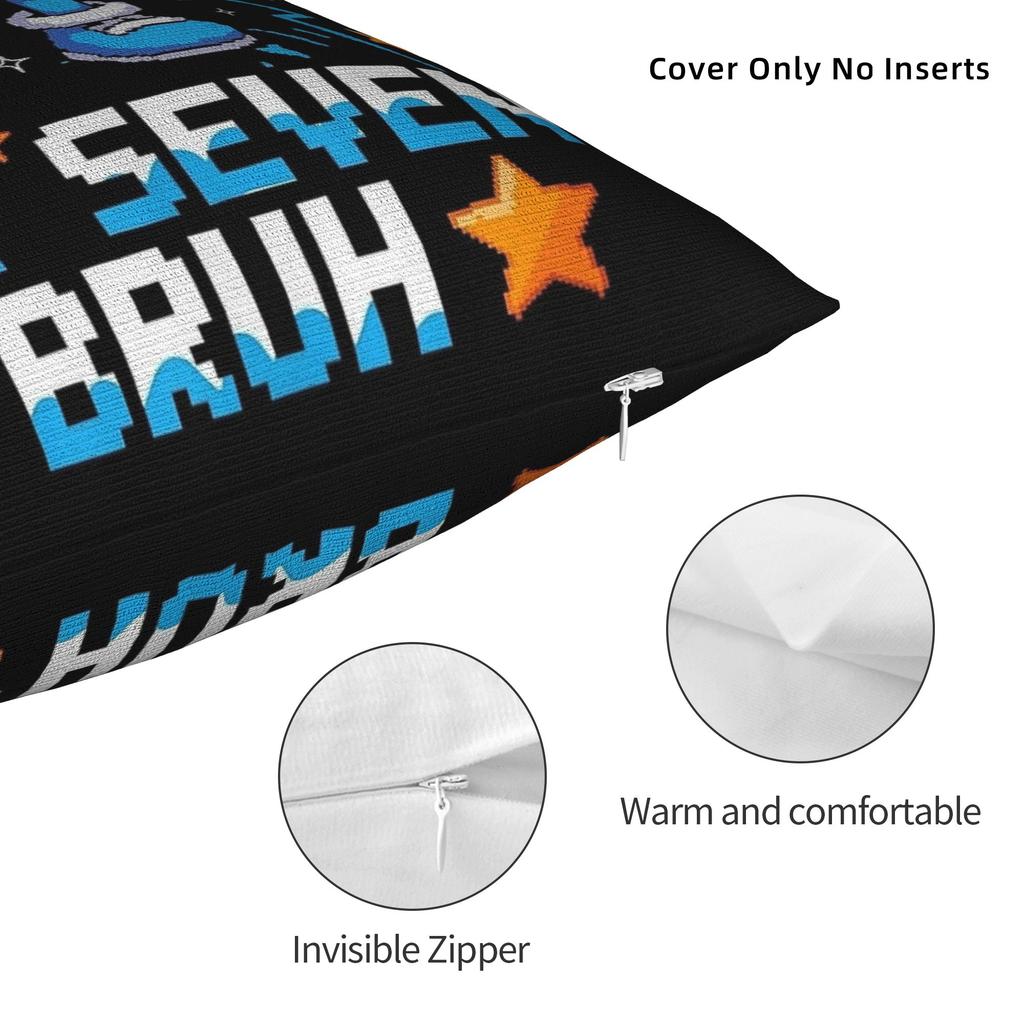 67 Six Seven Italienischer Brainrot Kissenbezug Moderner Kissenbezug Bequeme Kissenbezüge für Sofa, Couch, Bett, Wohnzimmer