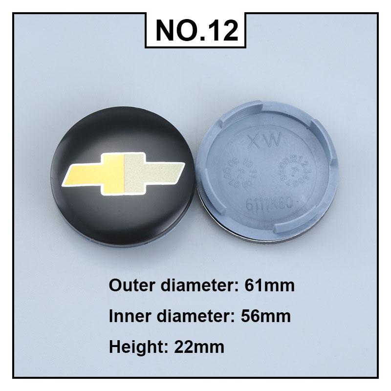 4PCS Car Wheel Center Covers Hub Caps Badge for Chevrolet Malibu AVEO Corvette CRUZE EQUINOx IMPALA LACETTI TRAX ORLANDO Sail