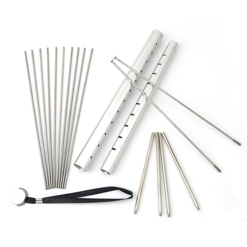 Zusammenklappbarer tragbarer Edelstahl-BBQ-Grill, Mini-Taschen-BBQ-Grill, Grillzubehör für den Heim- und Parkgebrauch