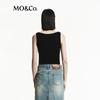MO&Co. Women's Merino Wool Blend Henley Tank Top