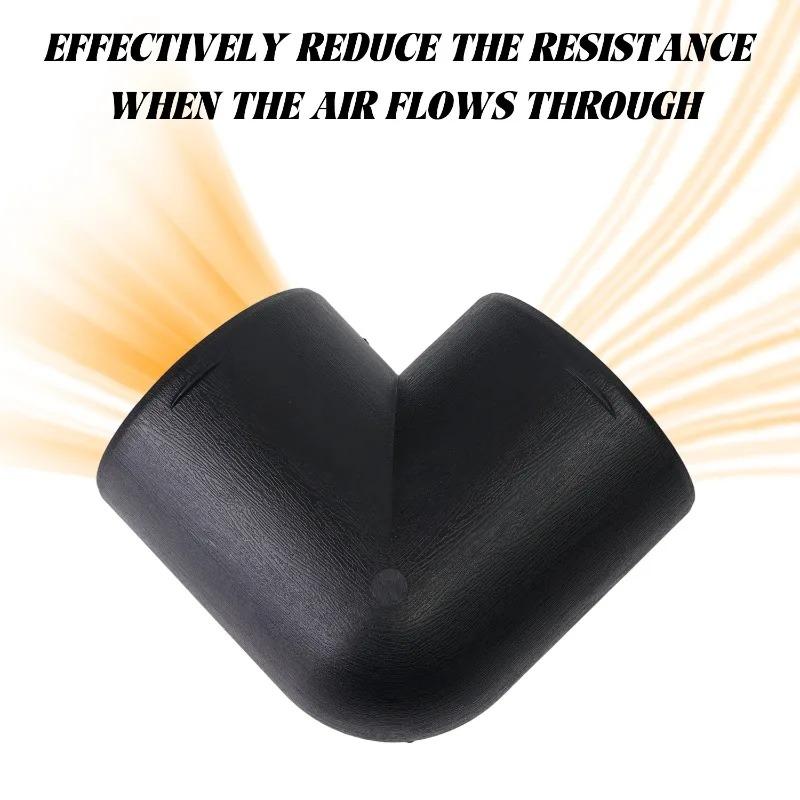 Air Vent Outlet L Elbow Connector Bend Piece Duct Pipe Ducting Hose Connect for Diesel Heater Car Truck VAN Camper 60MM/75MM
