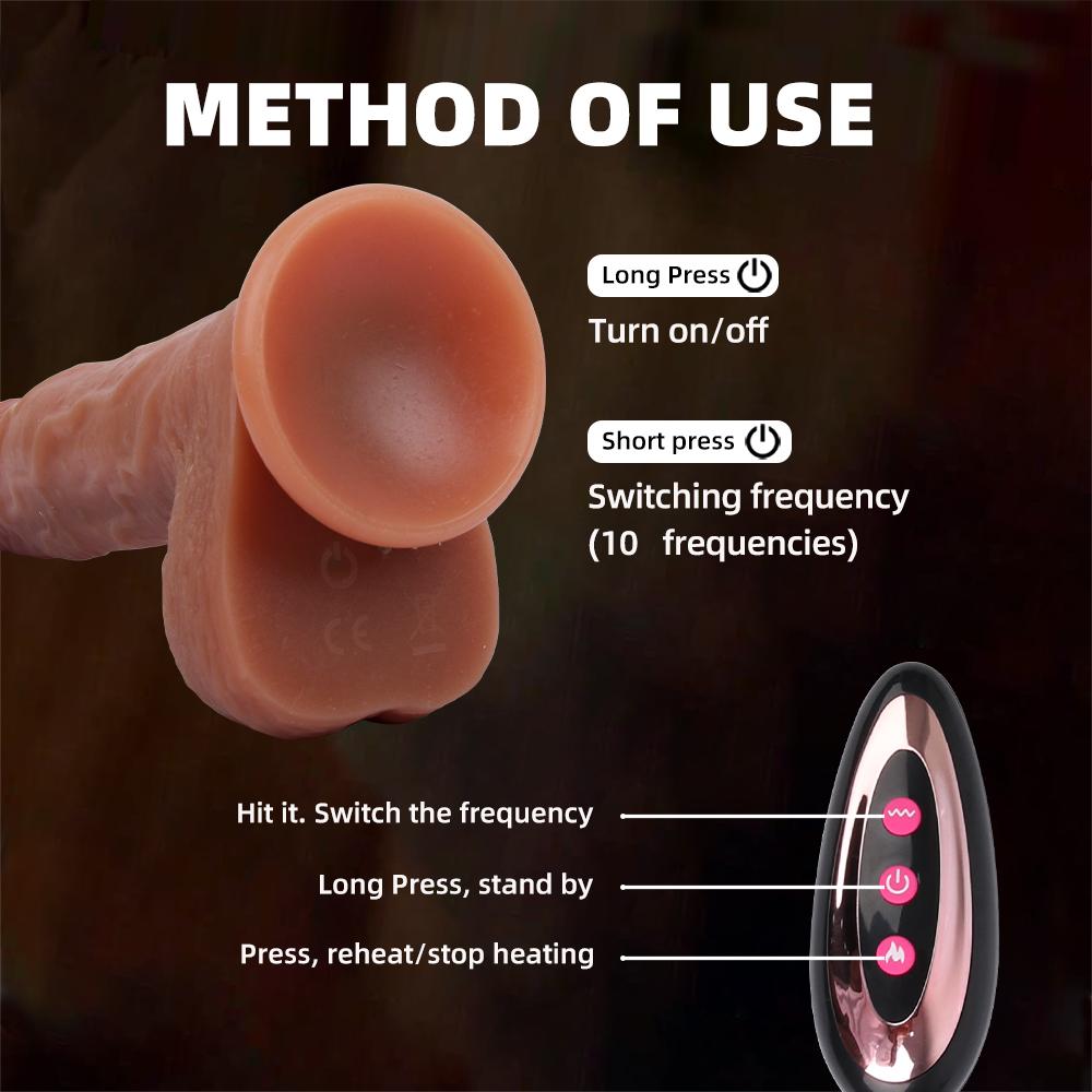 Δονητής για γυναίκες Sextoy Θέρμανση Dildo Δονητές πέους Γυναικείες Αυνανιστές Μεγάλη τηλεσκοπική κούνια Ερωτικά παιχνίδια σεξουαλικά παιχνίδια για ζευγάρια