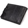 Small Textured Men's Wallet Made of Genuine Leather with Embossed CANPELLINI 21748 Black