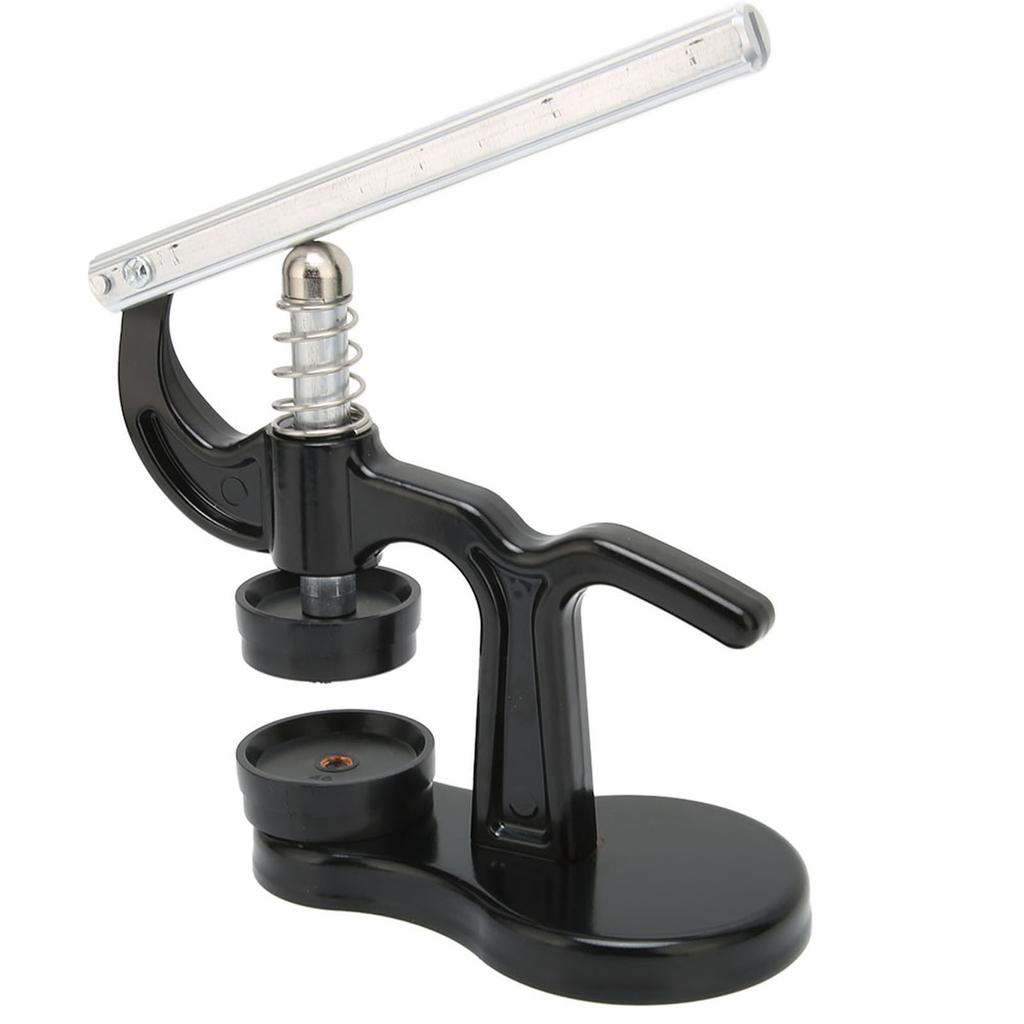 Watch Back Case Cover Press Closer Watchmaker Presser Repair Tool With 12 Dies Black