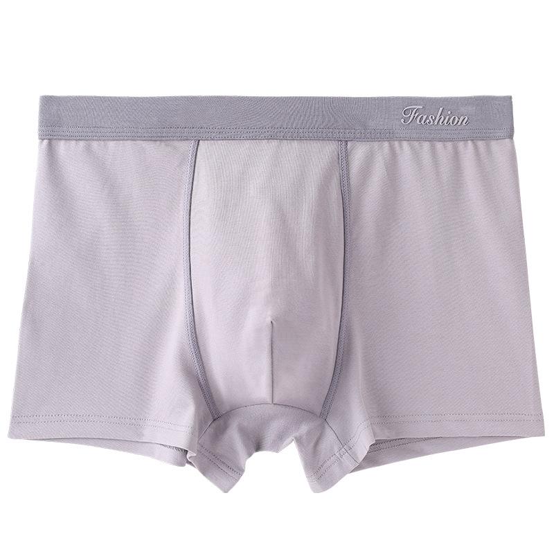 Men's Pure Cotton Mid-Waist Loose Boxer Briefs - Breathable, Plus Size, Summer Antibacterial, Anti-Pilling Underpants