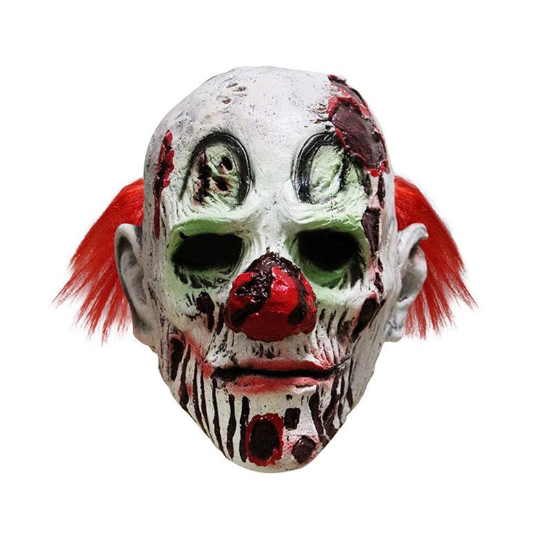 Best-selling Halloween Horror Zombie Clown Mask Party Costume Prop Latex Skull Mask