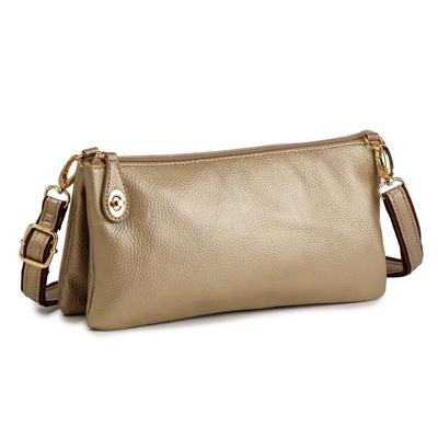 Pragma Genuine Leather Shoulder Wallet Pochette (Gold)