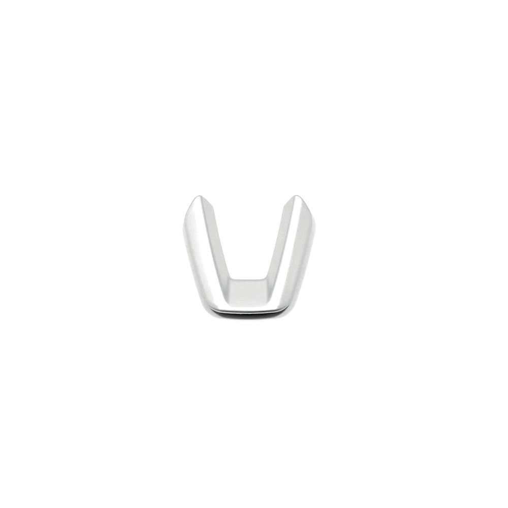 ABS Matte Car Detector Sticker Steering Wheel Interior Cover Kit Trim Lamp Frame For Mazda CX-3 CX3 2017 2018 Accessories 2Pcs