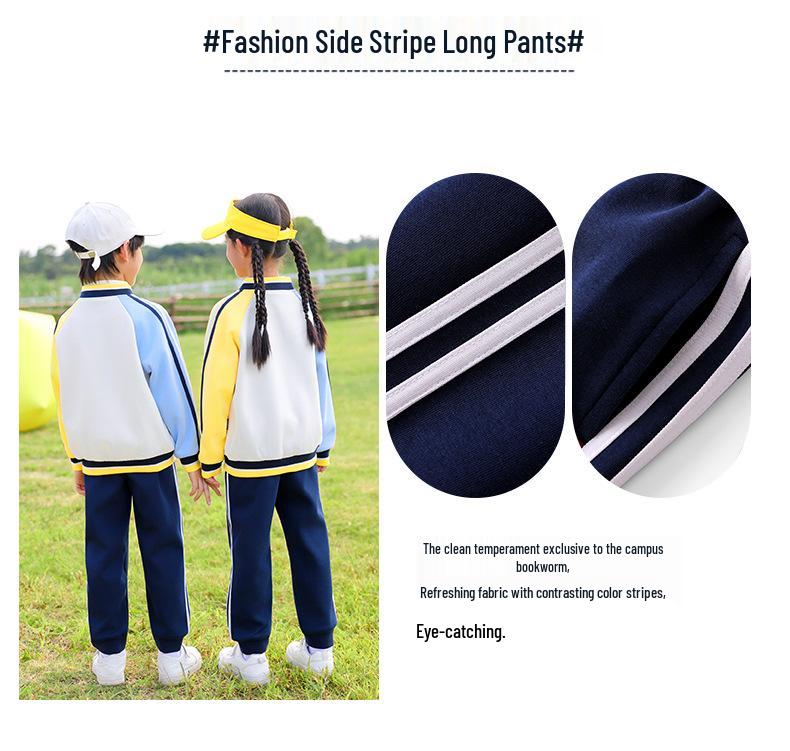 Frühlings- und Herbst-Kindergarten- und Grundschul-Sportuniform-Set