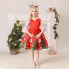 2025 European & American Christmas Santa Claus Girls' Puffy Princess Dress