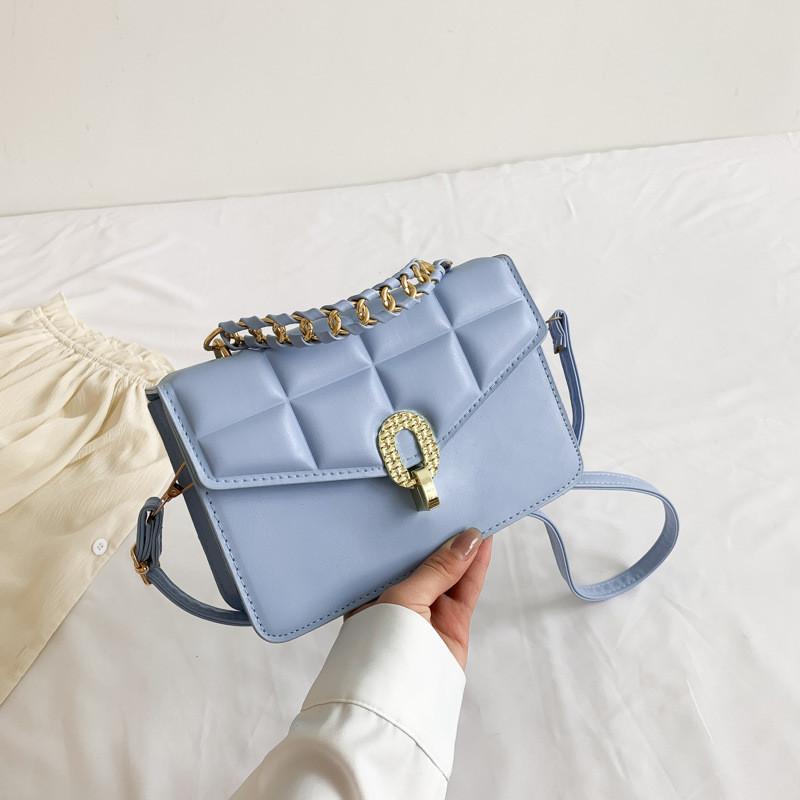 Trendy Pu Leather Mini Shoulder Bag Chic Square Crossbody Handbag For Women In Various Colors