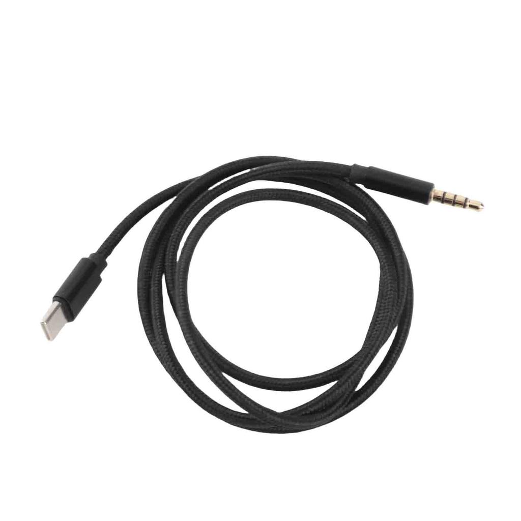 Type C Male To 3.5mm TRRS Male Audio Cable 3.12ft USB C To 3.5mm Headset Car Home Stereo Adapter Cord, 3.12ft Black