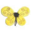 Halloween Bee Wing for Kids Boys Girls Yellow Mesh Wing Costume Animal Cosplay Headband for Fantasy Party Accessories