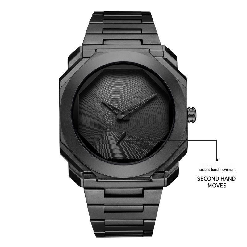 

Men s Fashion Tritium Octagonal Steel Band Waterproof Quartz Watch