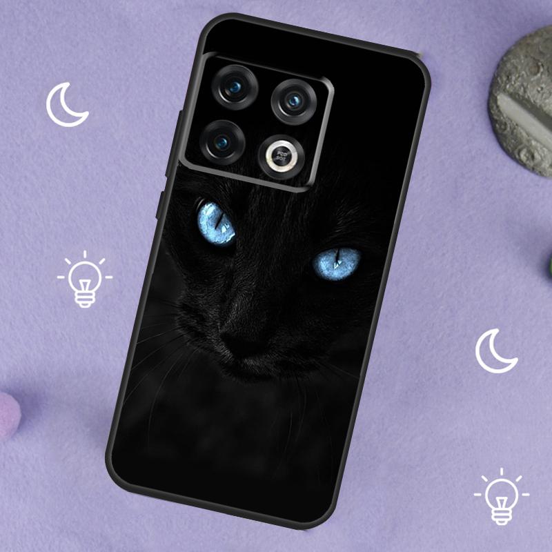 Cat Staring Eye Case For OnePlus 13R 12R 10R 13T 15 13 12 11 8T 10T Nord CE 4 3 2 Lite N20 N30 Nord 5 Cover
